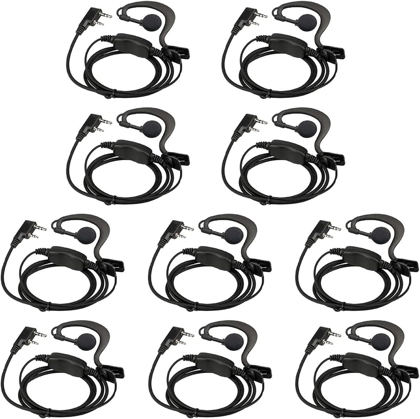 LUITON Walkie Talkie Earpiece with Mic for Two Way Radio Use