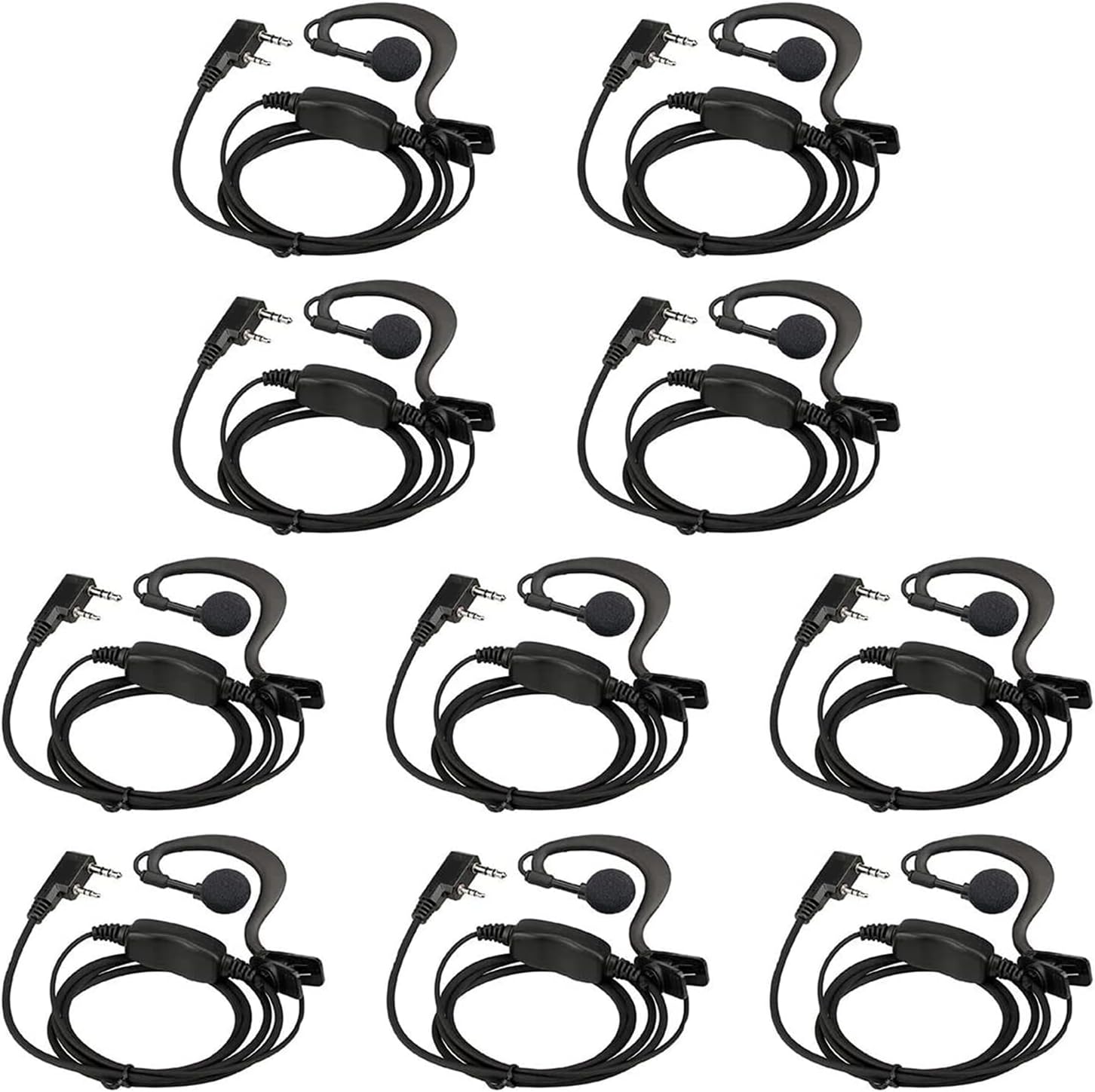 LUITON Walkie Talkie Earpiece with Mic for Two Way Radio Use