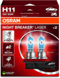 OSRAM NIGHT BREAKER LASER H11 Halogen Bulbs - Up to 150% Brighter
