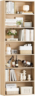 82 in Tall Bookshelf 7-Tier Open Shelves Bookcase - Space-Saving