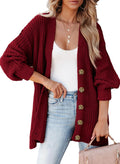 SHEWIN Womens Oversized Open Front Cardigan Sweater - Cozy Everyday is