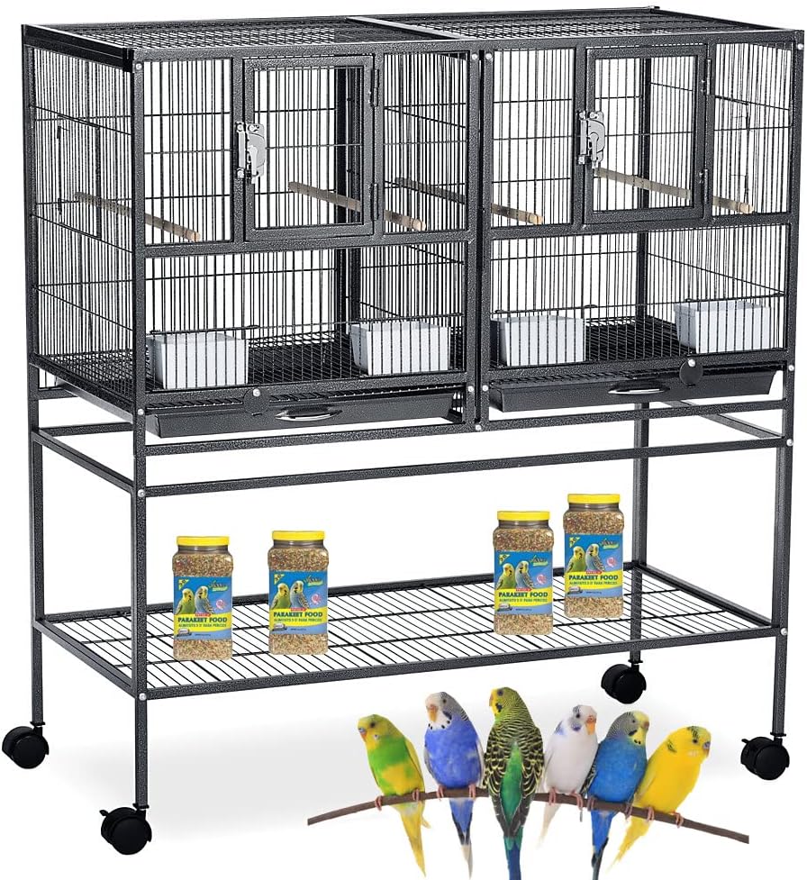 Combo Breeding Stacker Center Divided Breeder Bird Flight Cage