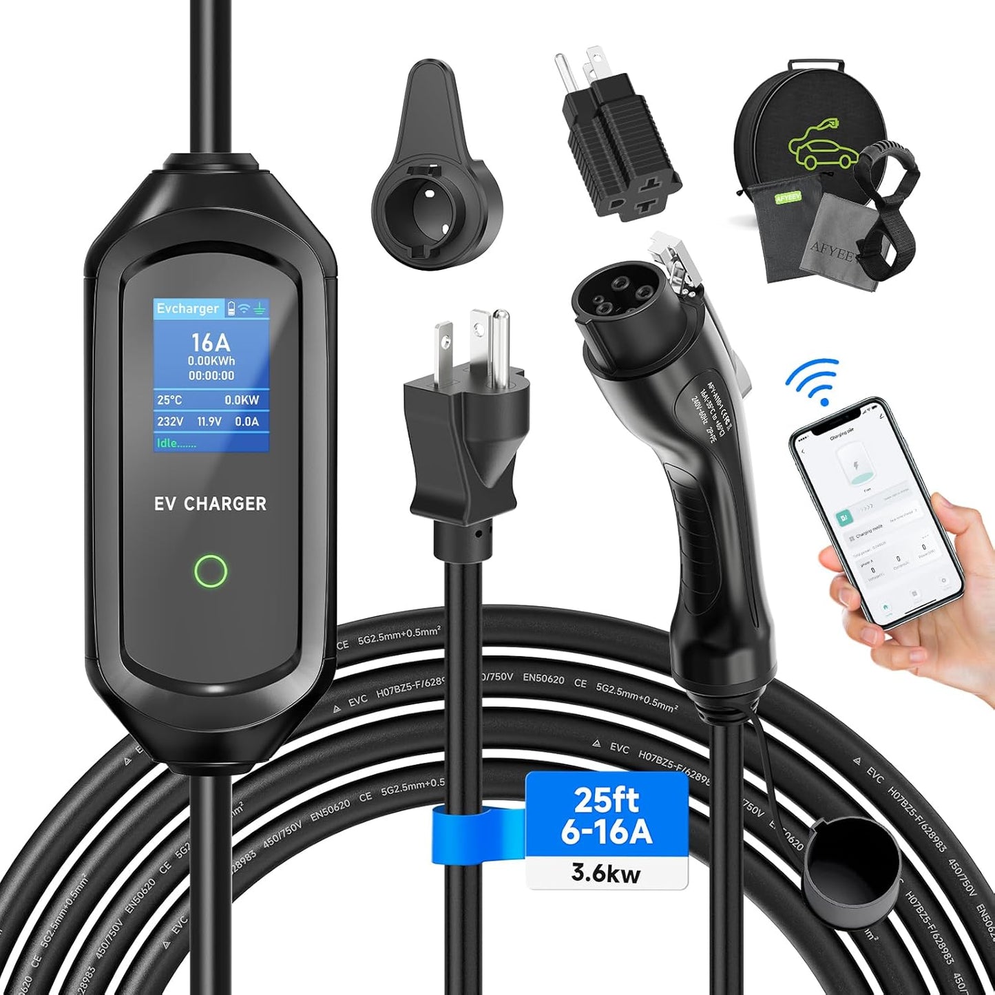 Portable Level 1 EV Charger for Convenient Charging
