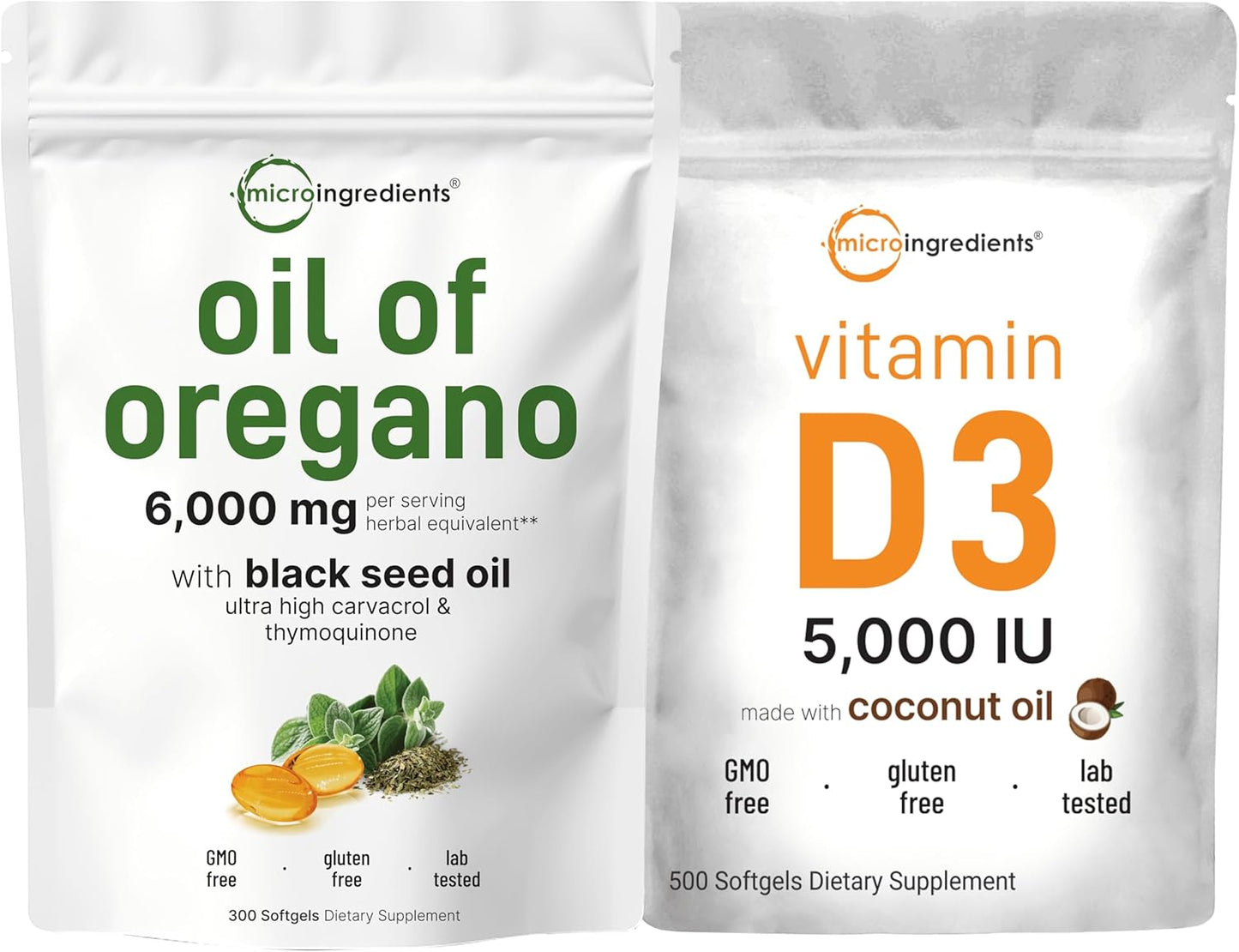 Powerful Oil of Oregano & Vitamin D Bundle