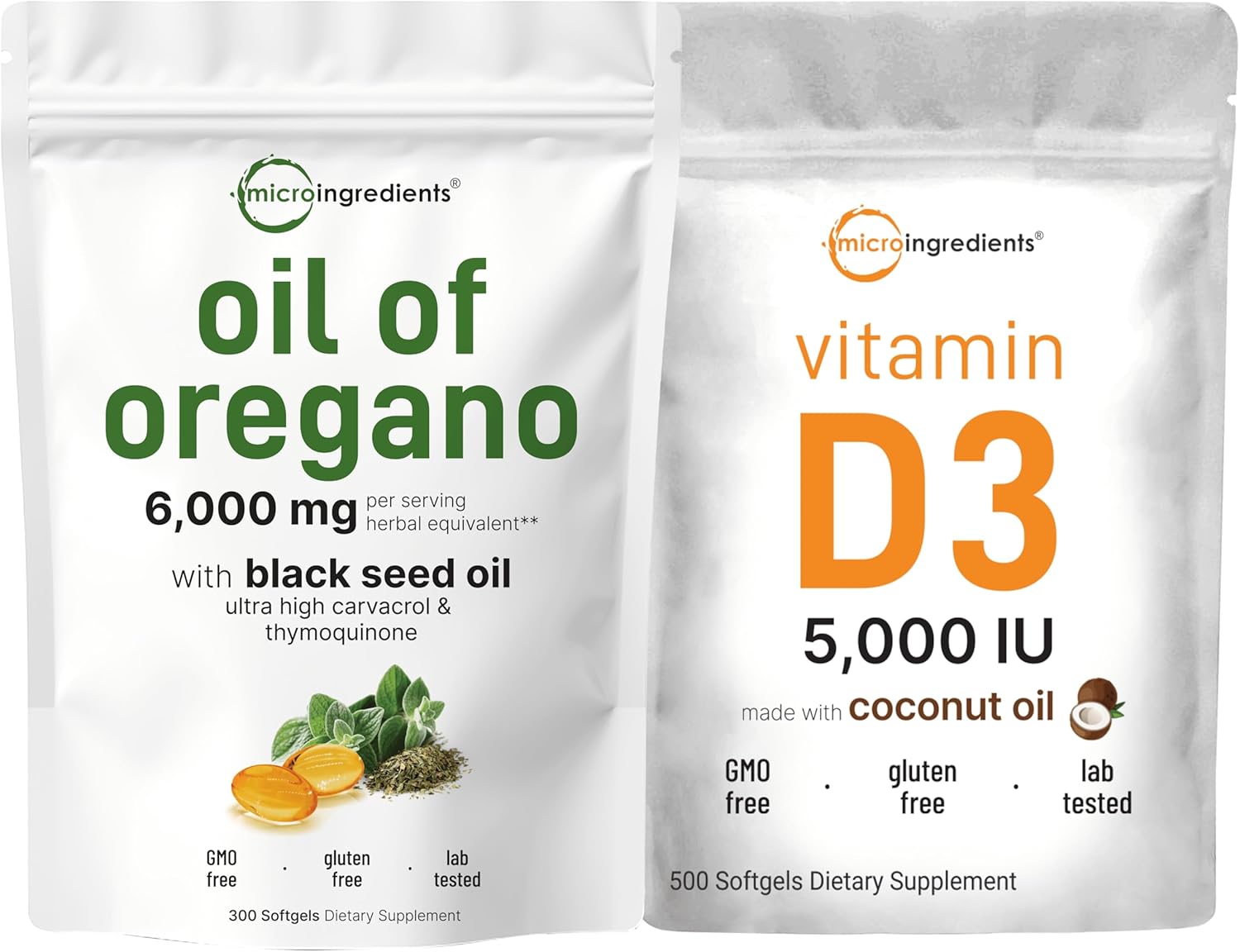 Powerful Oil of Oregano & Vitamin D Bundle