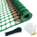 Safety Fence Plastic Mesh Fencing Roll 4ft x 100ft - Temporary