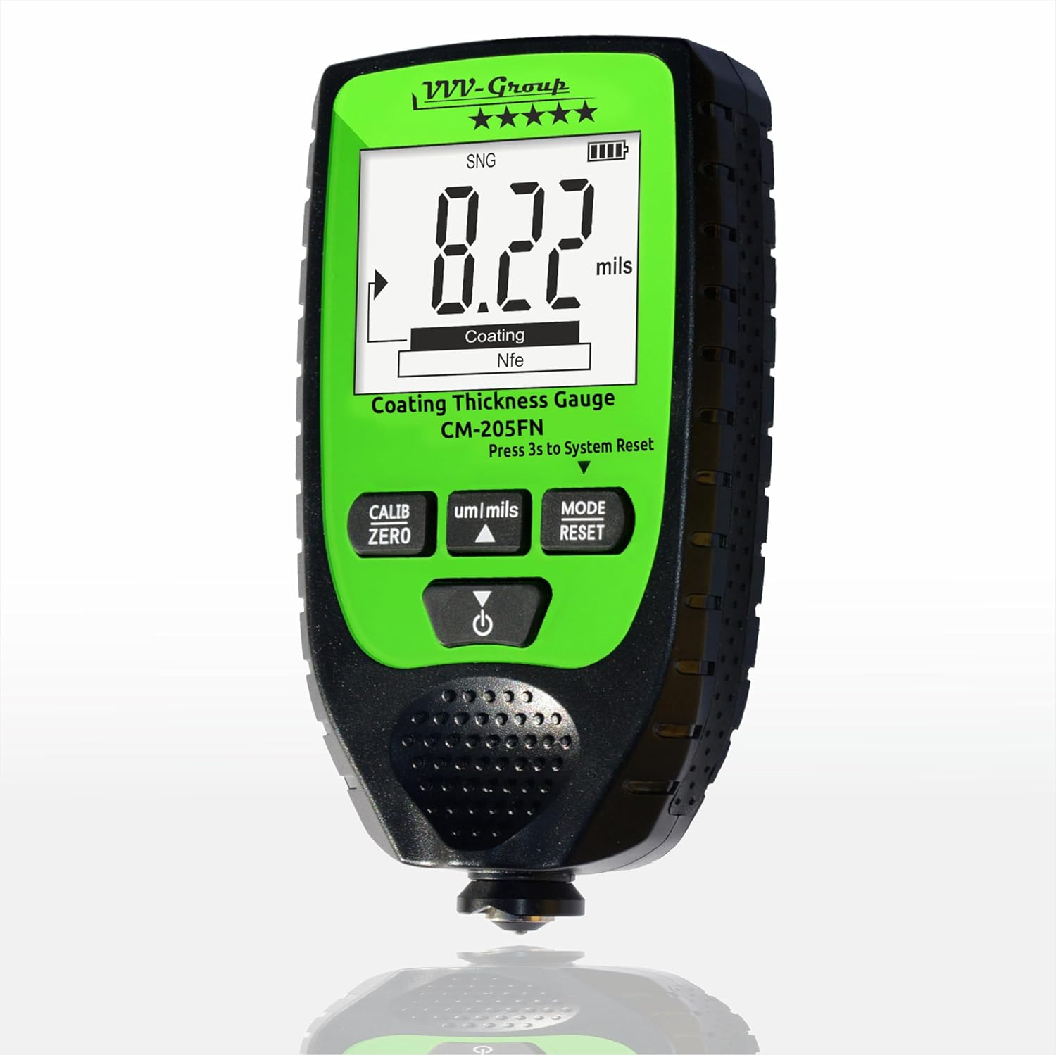 Paint Thickness Gauge CM-205FN for Cars - Accurate Digital Meter