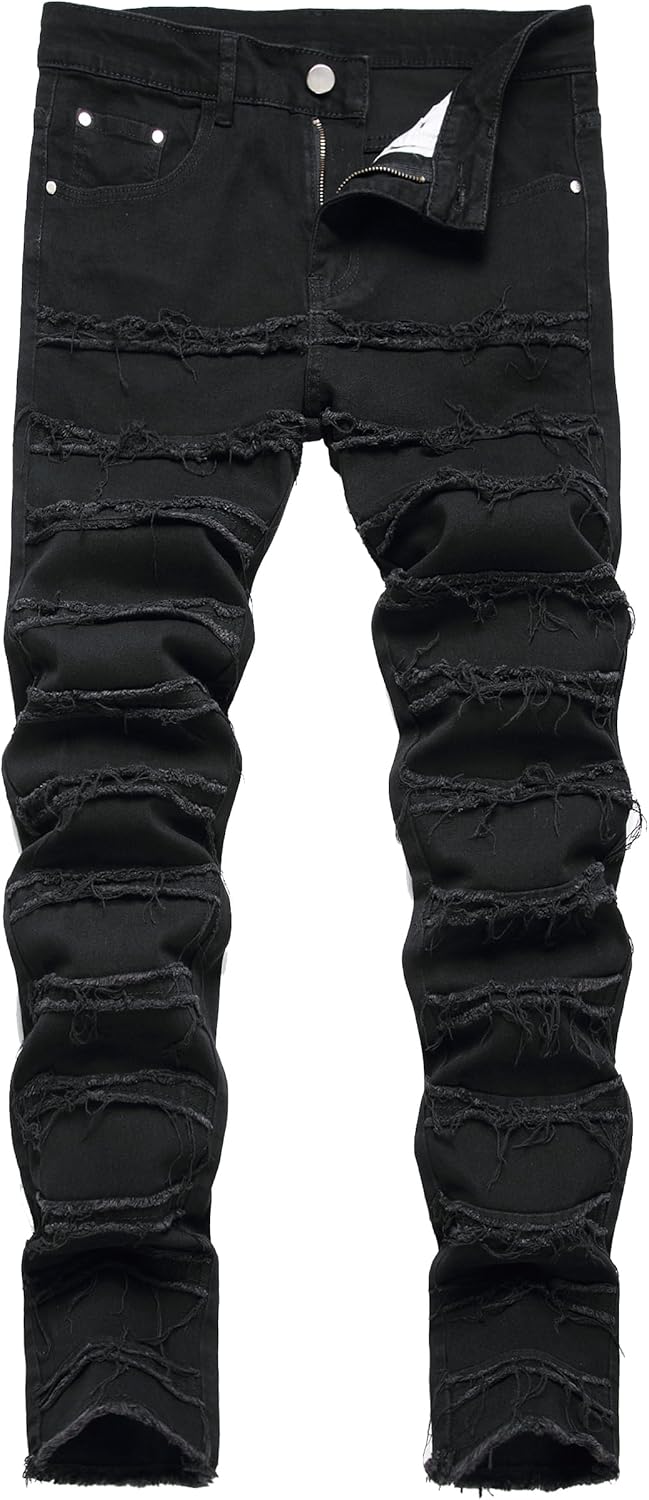 JUNBAOSS Men's Slim Fit Jeans for Comfort and Style
