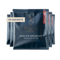 English Breakfast Tea Sachets - Robust Organic Black Tea 50ct