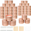 Candle Tins Bulk 48 Pack Rose Gold 4oz & 8oz - Kit for Makers