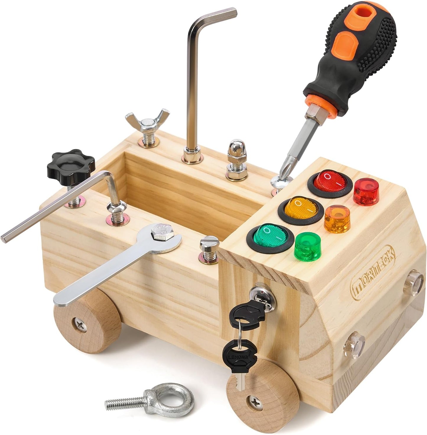 Interactive Montessori LED Busy Board for Kids