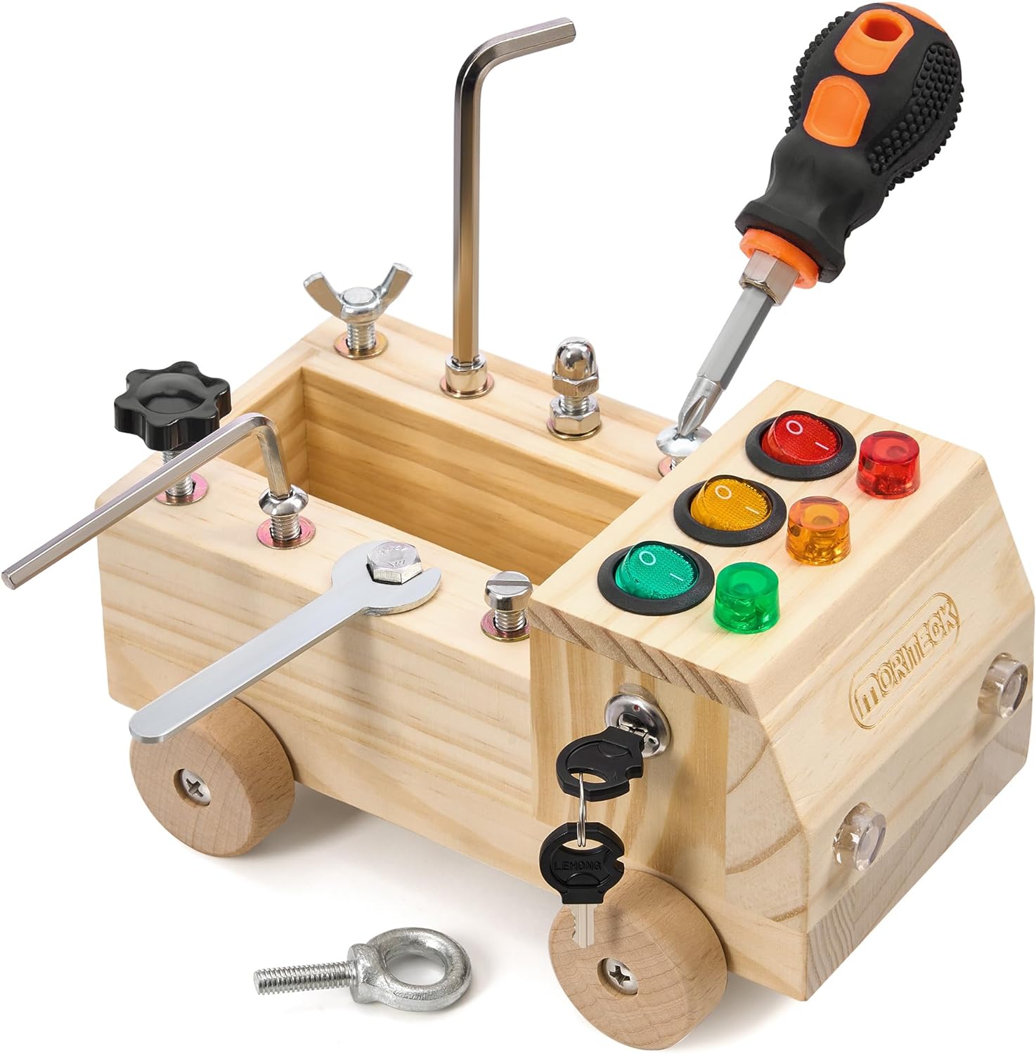 Interactive Montessori LED Busy Board for Kids