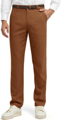 Men's Linen Pants Casual Dress Beach Lightweight Trousers - Breathable