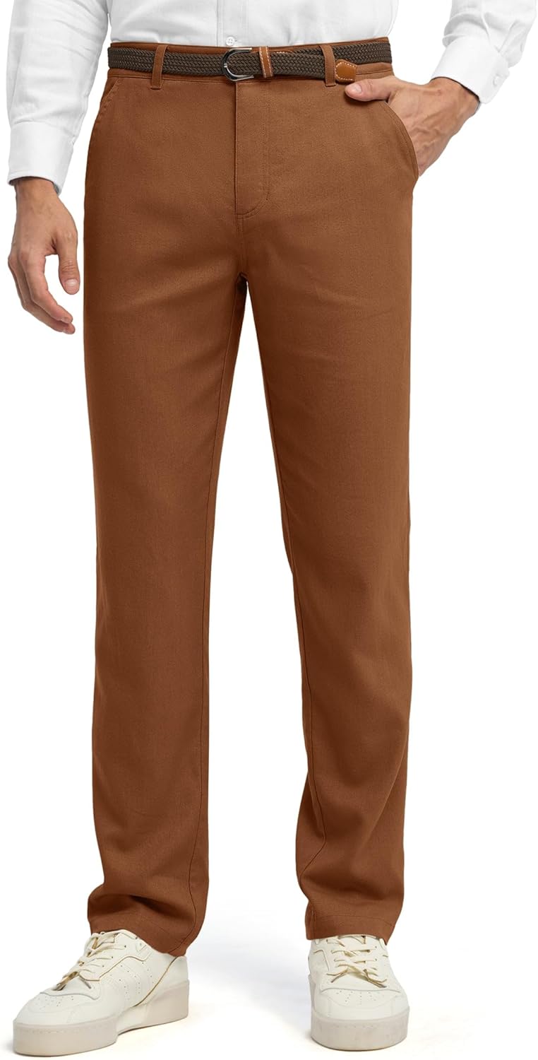 Willit Men's Linen Pants for Casual Summer Comfort and Style