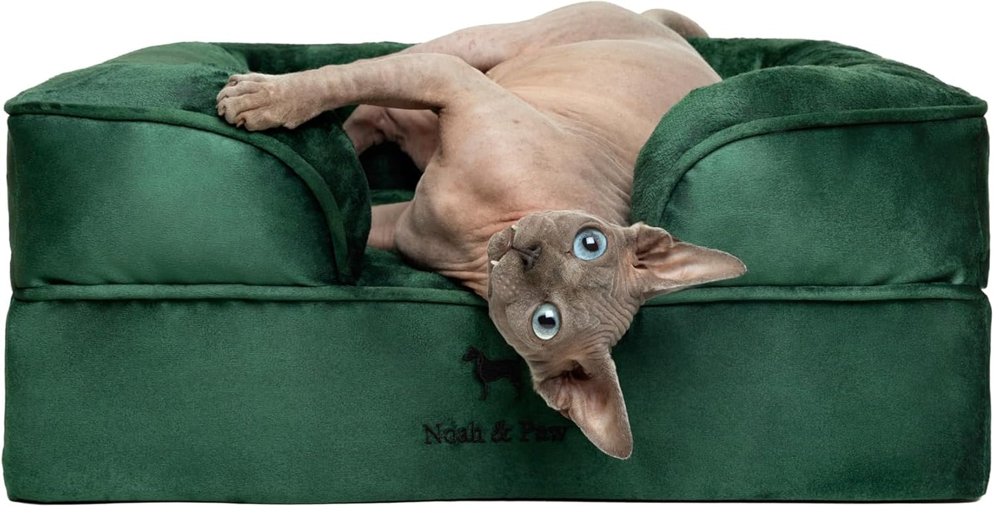 Orthopedic Dog Bed with Cooling Gel for Small Dogs and Cats