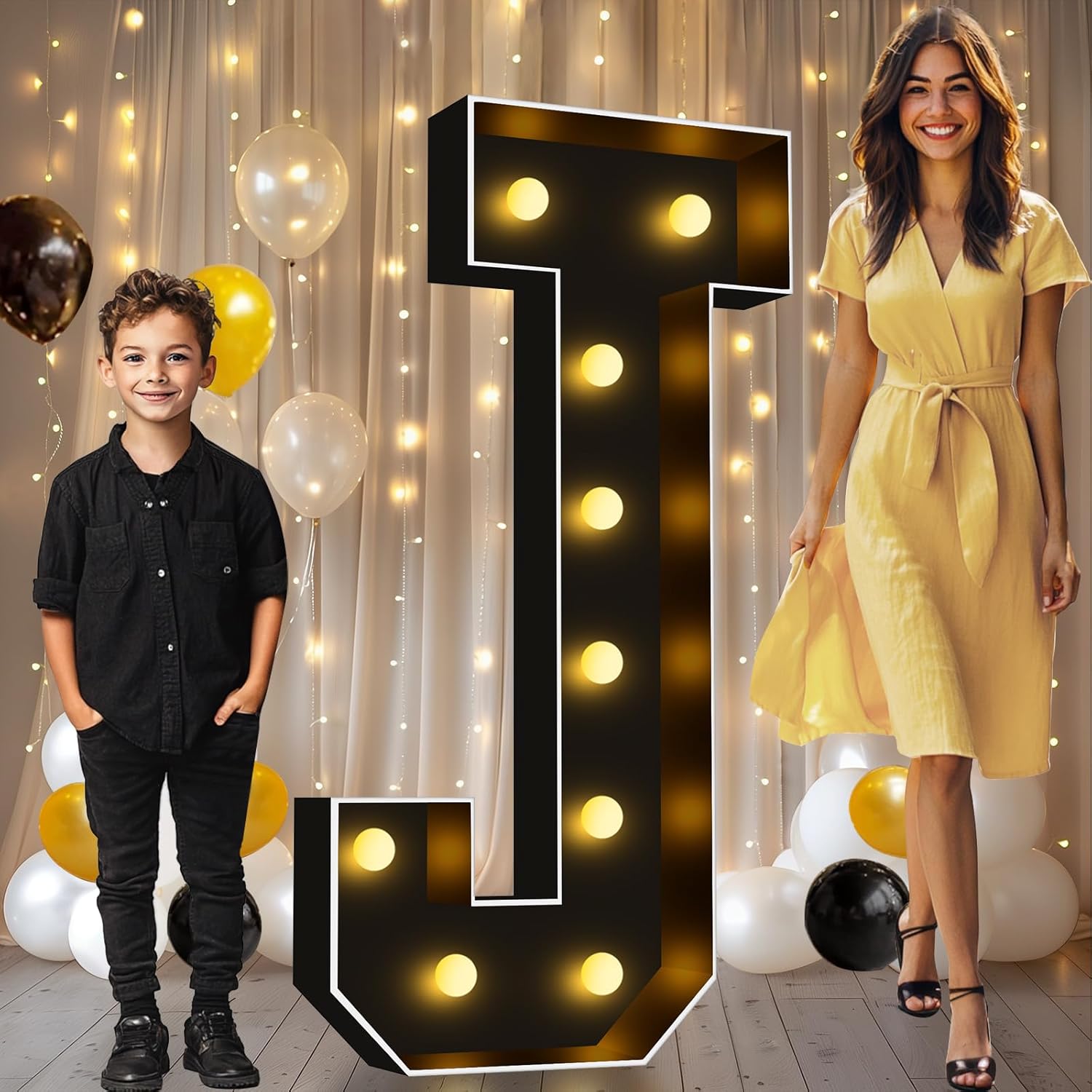 Pooqla 4 FT Marquee Light Up Letters for Stunning Events