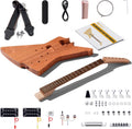 Leo Jaymz DIY Electric Guitar Kit - Explorer Style Mahogany Body