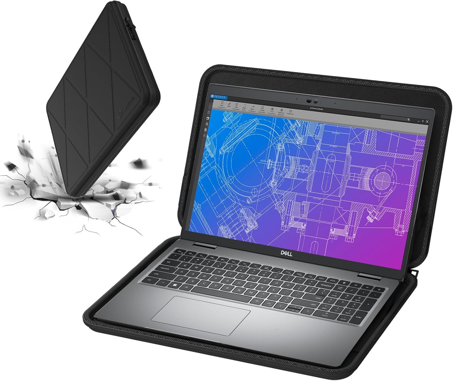 Smatree Hard EVA Protective Case for DELL Laptops - A1600 Model