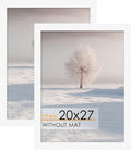 Puzzle Frame 20x27 Picture Frame for 20 x 27 Posters - White 2 Pack