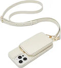 iPhone 13 Pro Max Wallet Case Crossbody - RFID Blocking Beige