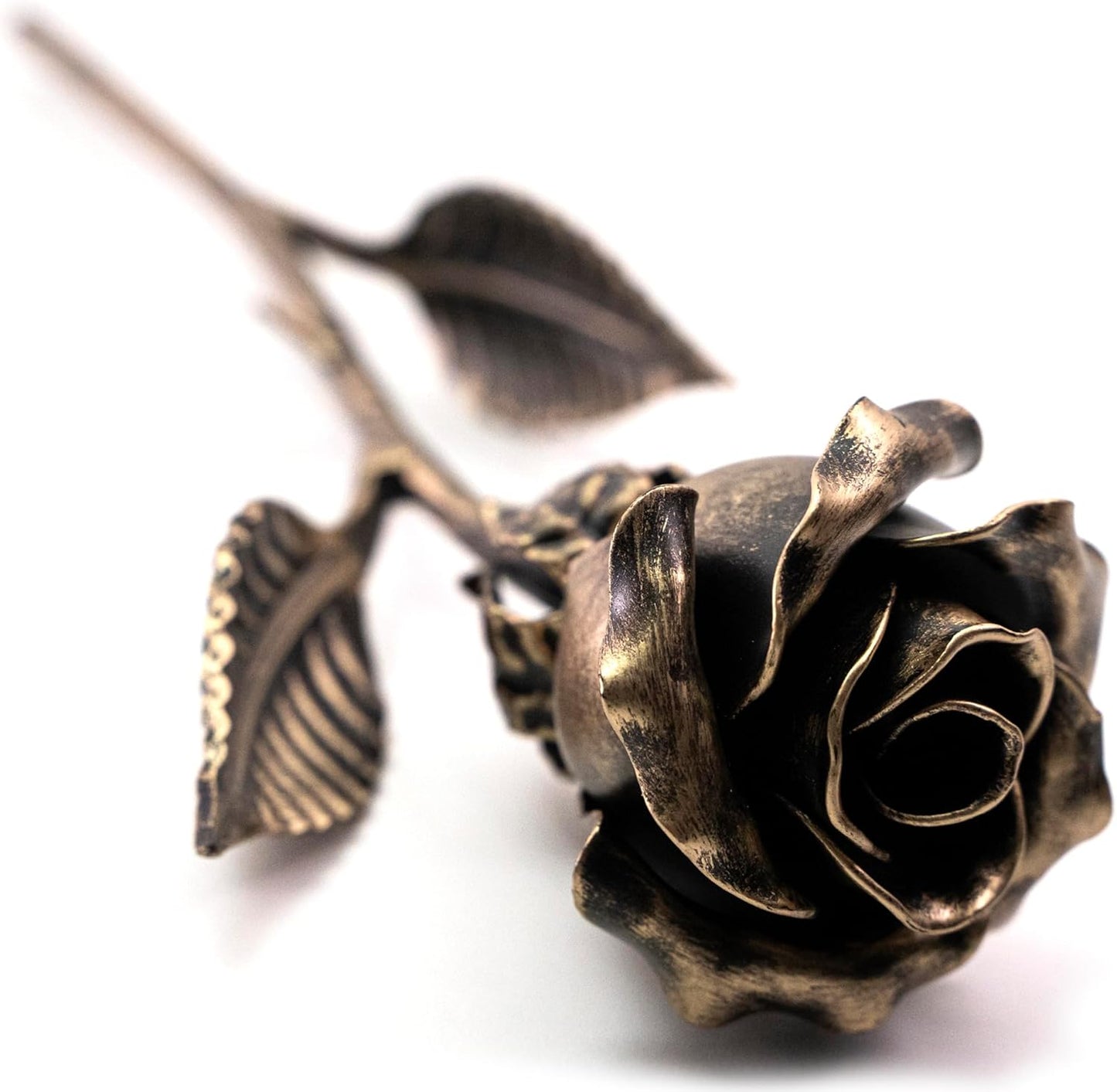 Handcrafted Bronze Rose for 8th & 19th Year Wedding Gift
