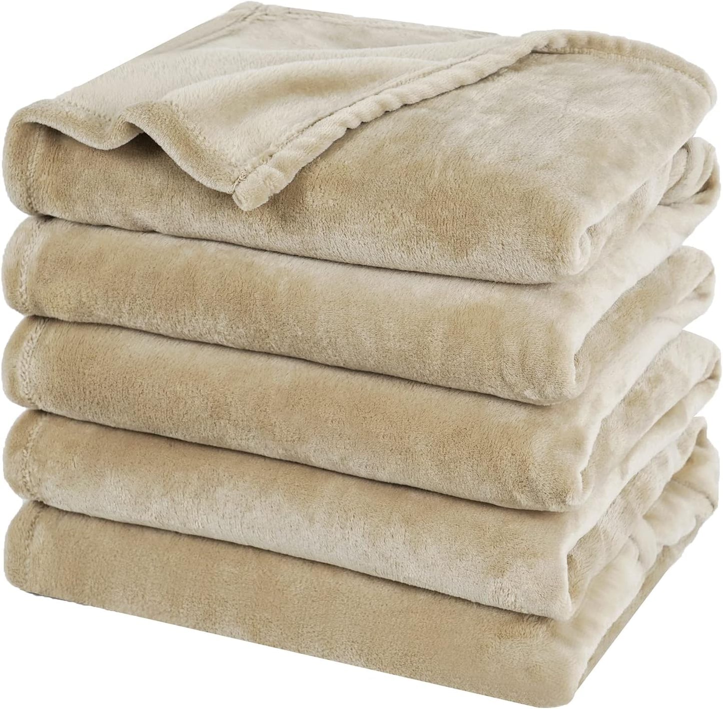 Oversized King Fleece Blanket 120in x 120in for All Seasons