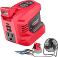 Real 200W Portable Power Inverter Compatible with Milwaukee 18V