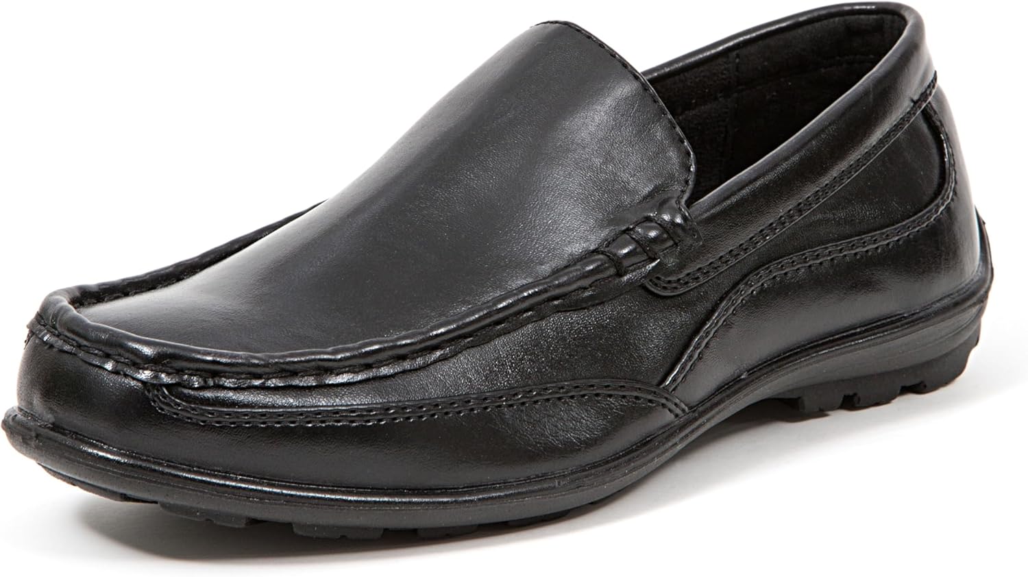 Boys' Booster Driving Moc Slip-On Loafer Flats Dress Shoes Review