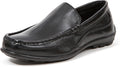 Boys' Booster Driving Moc Slip-On Loafer Flats - Classic Dress Look is