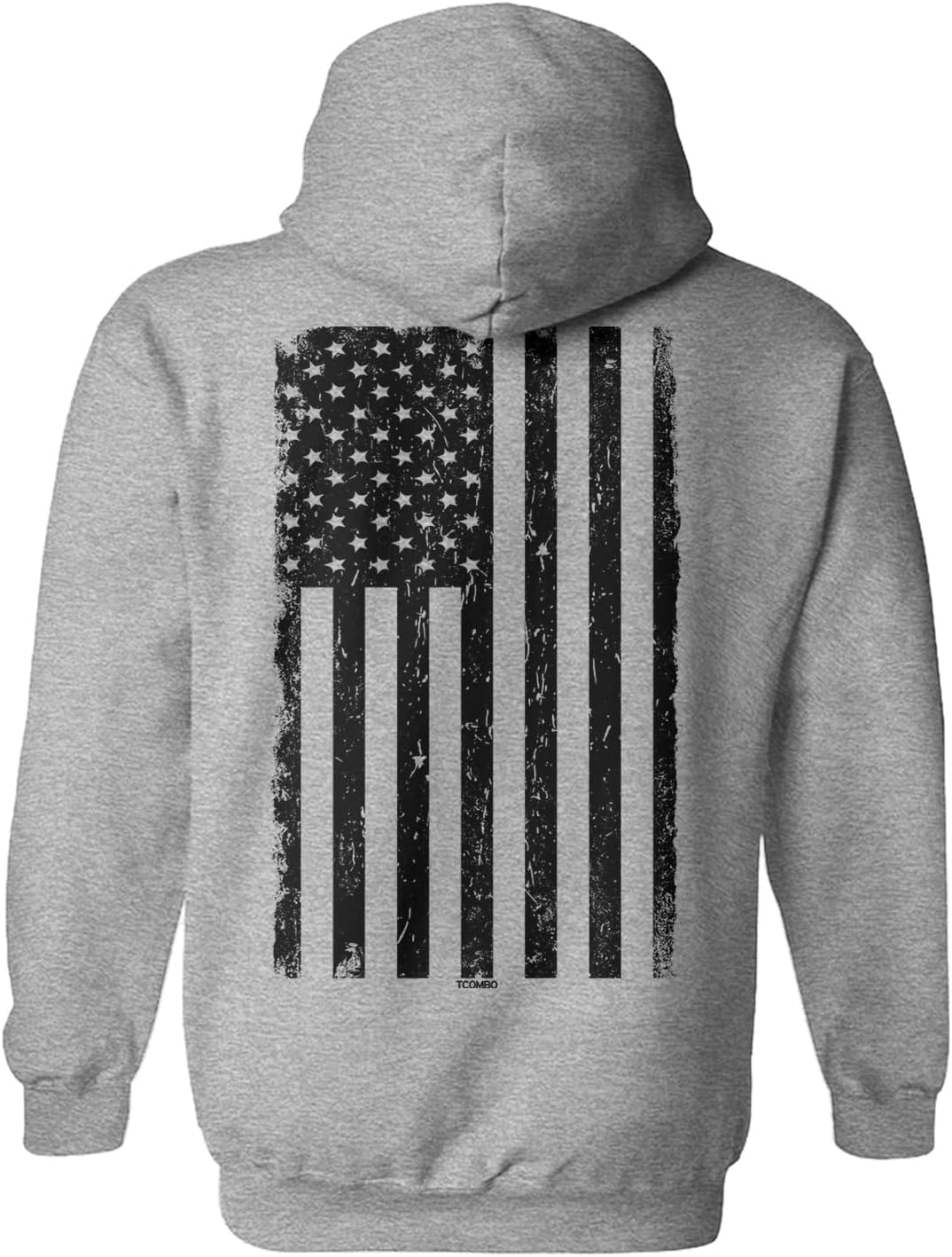 Tcombo Distressed Black Flag Hoodie