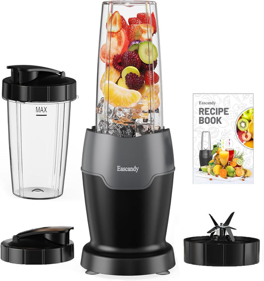 Powerful 1200W Smoothie Blender - 7in1 Set, Germany Stainless Steel Blades, 24oz Tritan Cups - Eascandy!