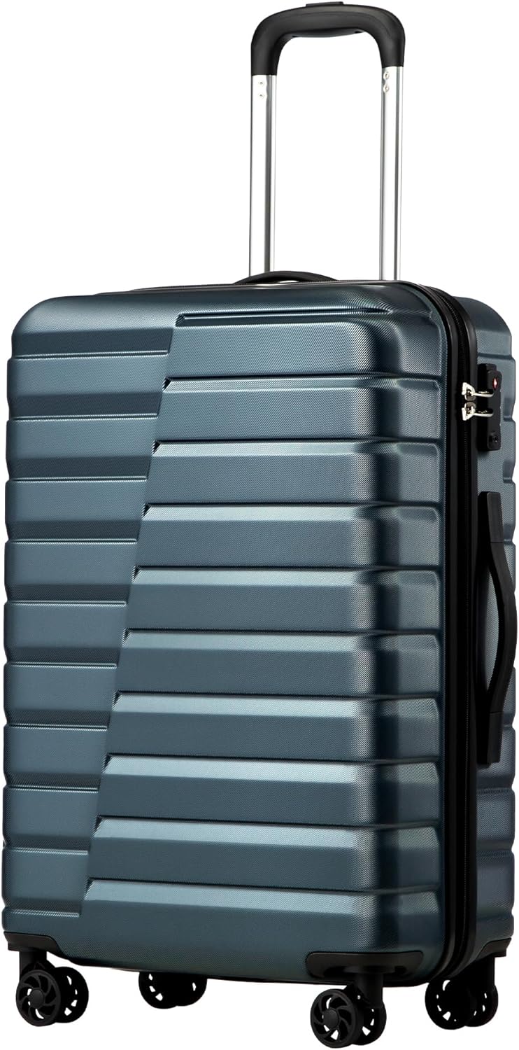 Coolife Hardside Spinner Luggage with TSA Lock and Telescopic Handle