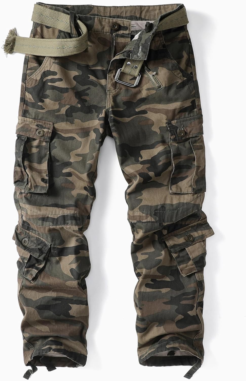 Men's Camo BDU Cargo Tactical Pants for Outdoor Activities