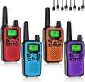 Rechargeable Walkie Talkies Long Range for Adults - 4 Pack VOX