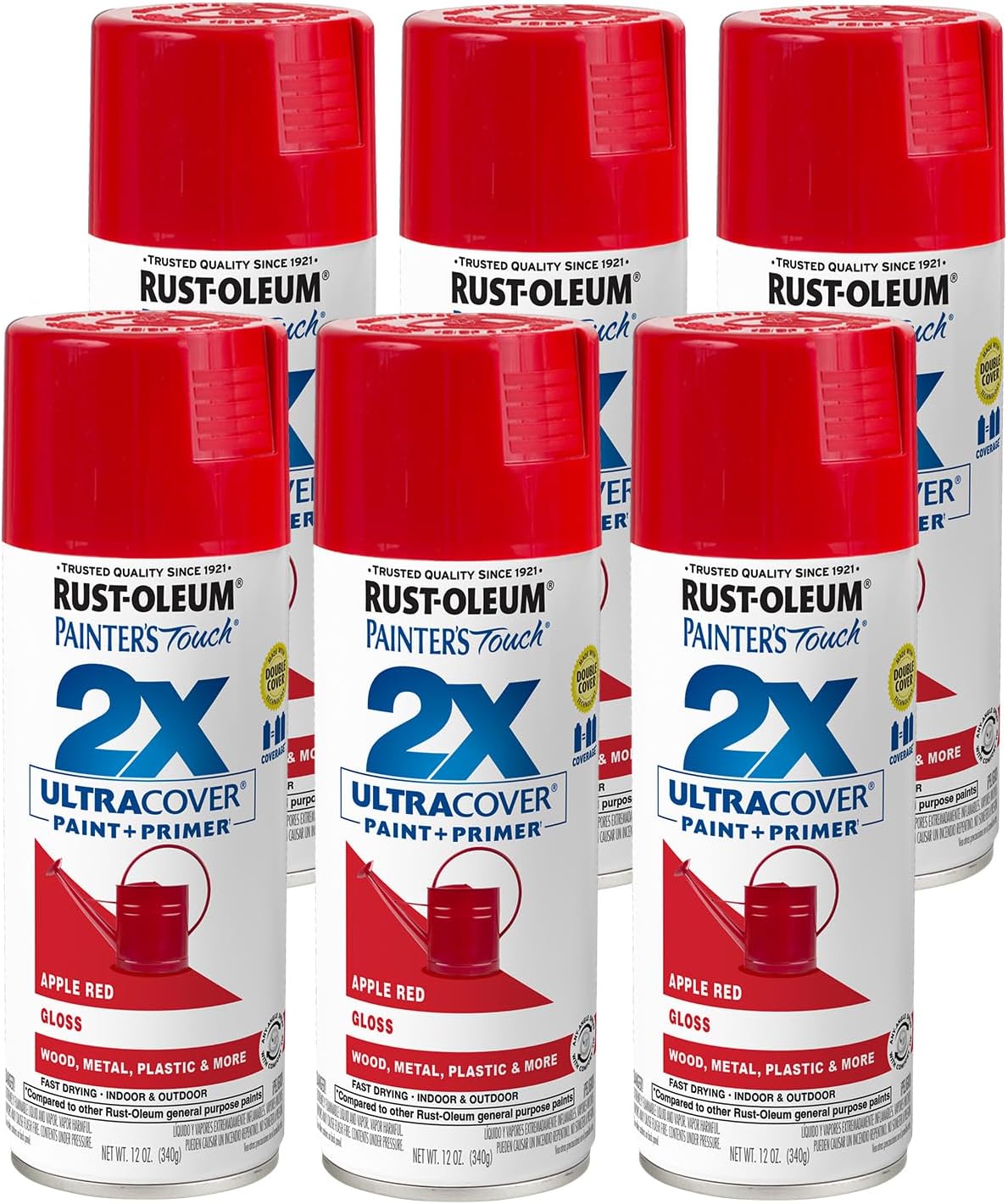Rust-Oleum Painter's Touch 2X Ultra Cover Spray Paint 6 Pack