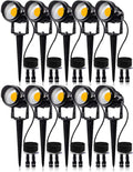 12W Low Voltage LED Landscape Lights 10 Pack - Super Warm White