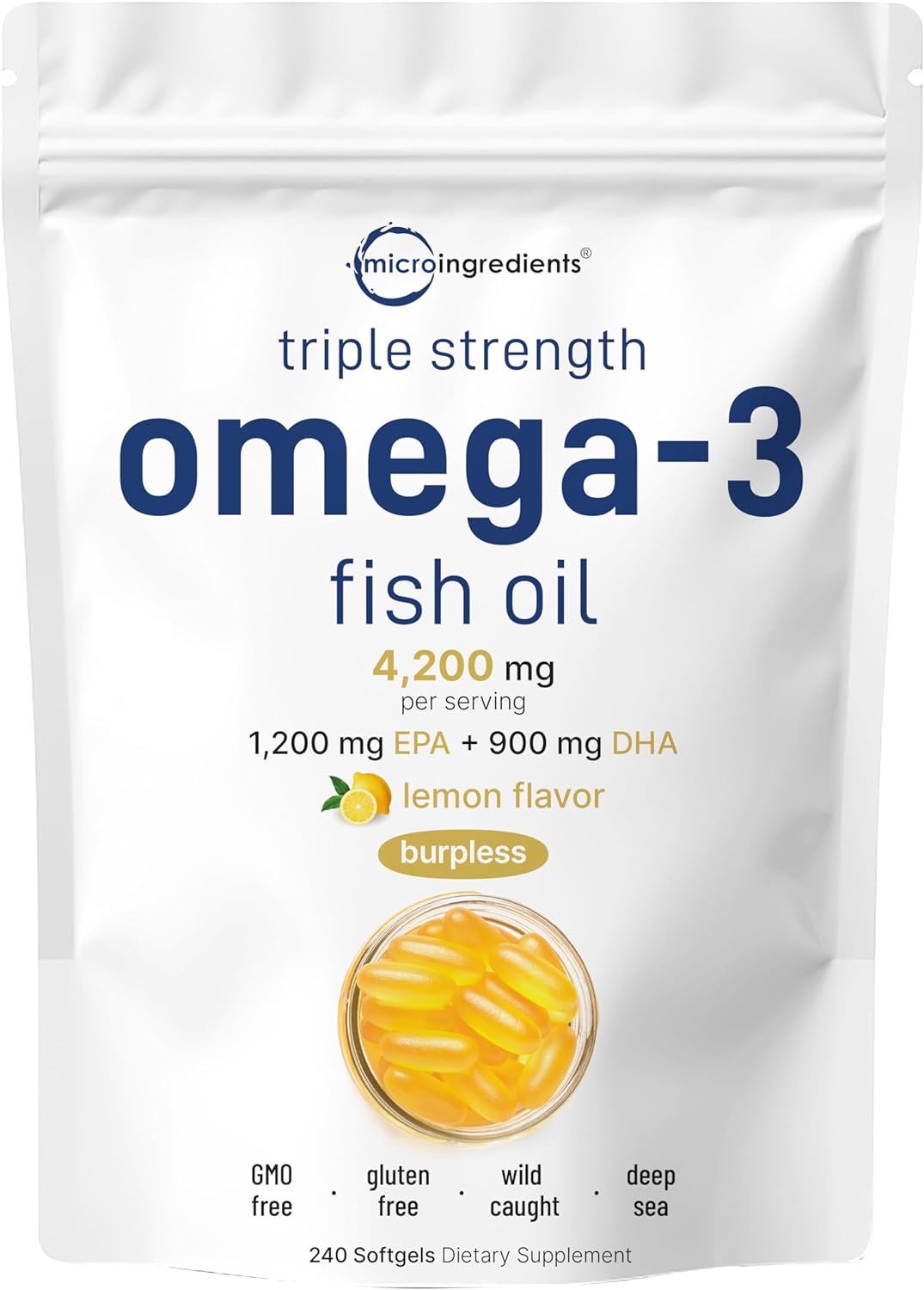 Omega 3 Triple Strength Lemon Fish Oil