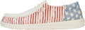 Women's Wendy Canvas Slip-On Loafers - Lightweight American Flag