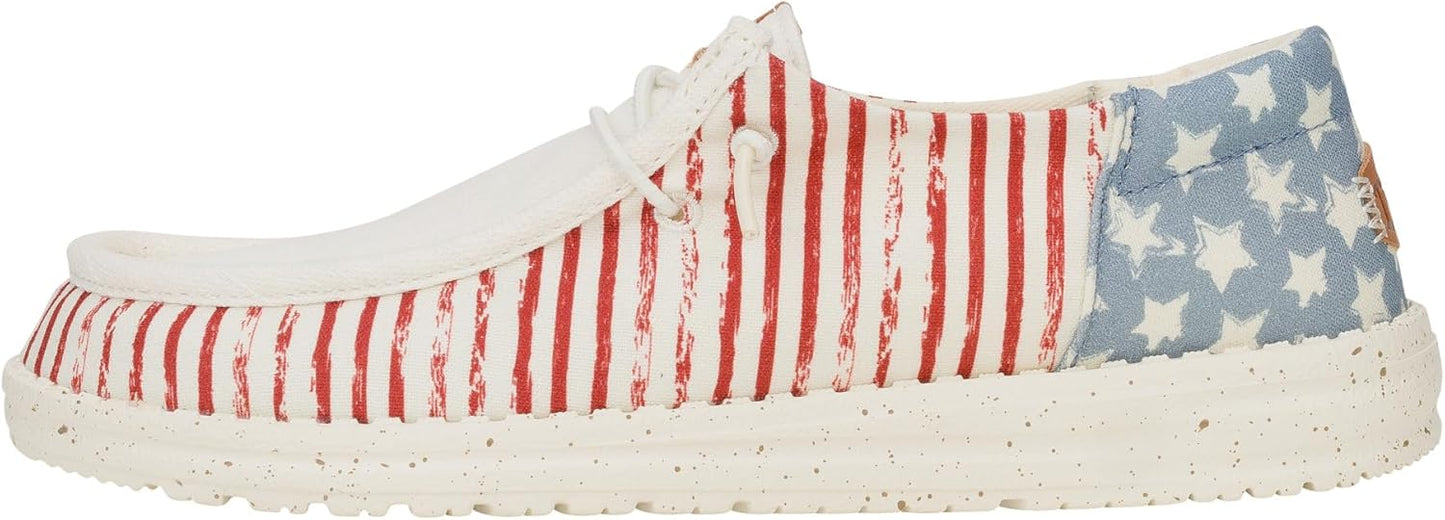 HEYDUDE Women's Wendy Canvas Slip-on Loafers for Summer Fun
