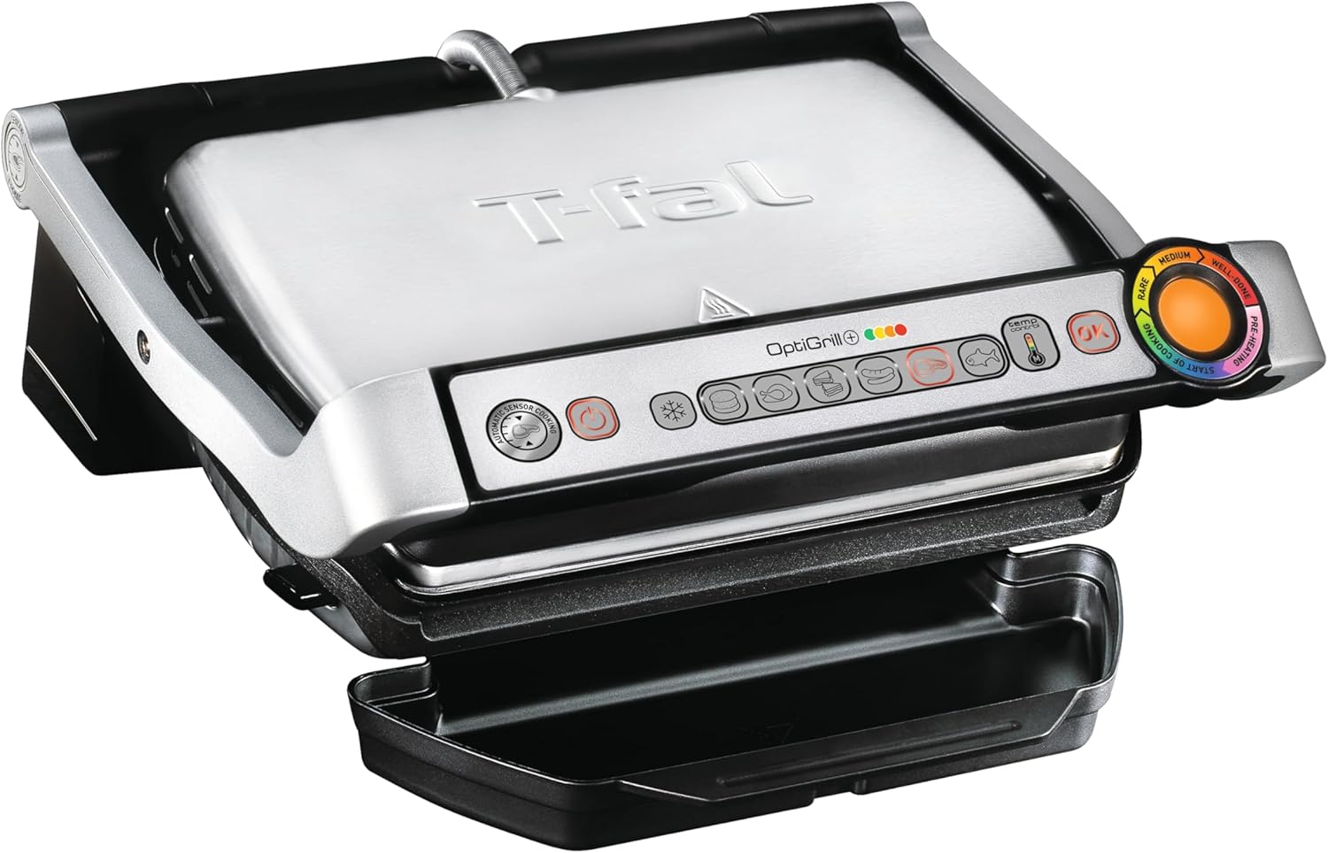 T-Fal OptiGrill Stainless Steel Electric Grill for Perfect Meals