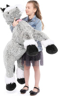 Large Horse Stuffed Animal 47 in Plush Pillow - Soft Realistic Pony