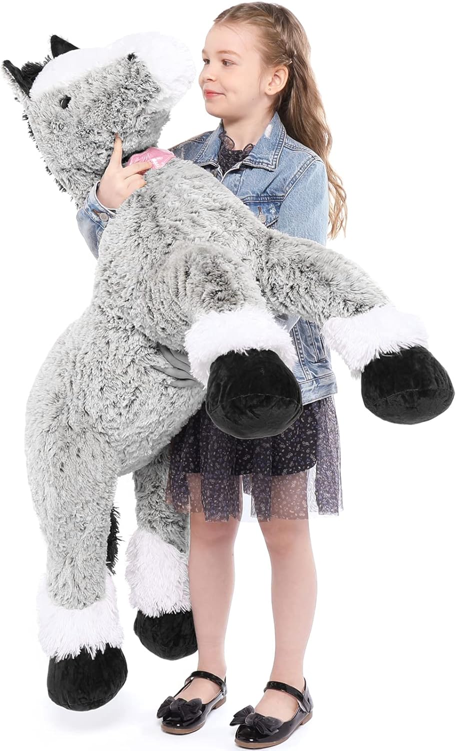 Tezituor Large Horse Stuffed Animal, 47 Inch Plush Pillow