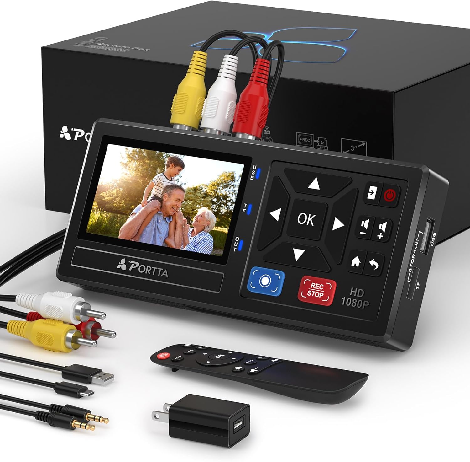 Portta VHS to Digital Converter for Easy Video Digitization