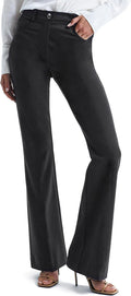 Houmous Womens Bootcut Dress Pants - Multiple Inseams for Work