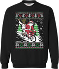 Men's Fleece-Lined Christmas Sweatshirt Ugly Xmas Crewneck - Cozy