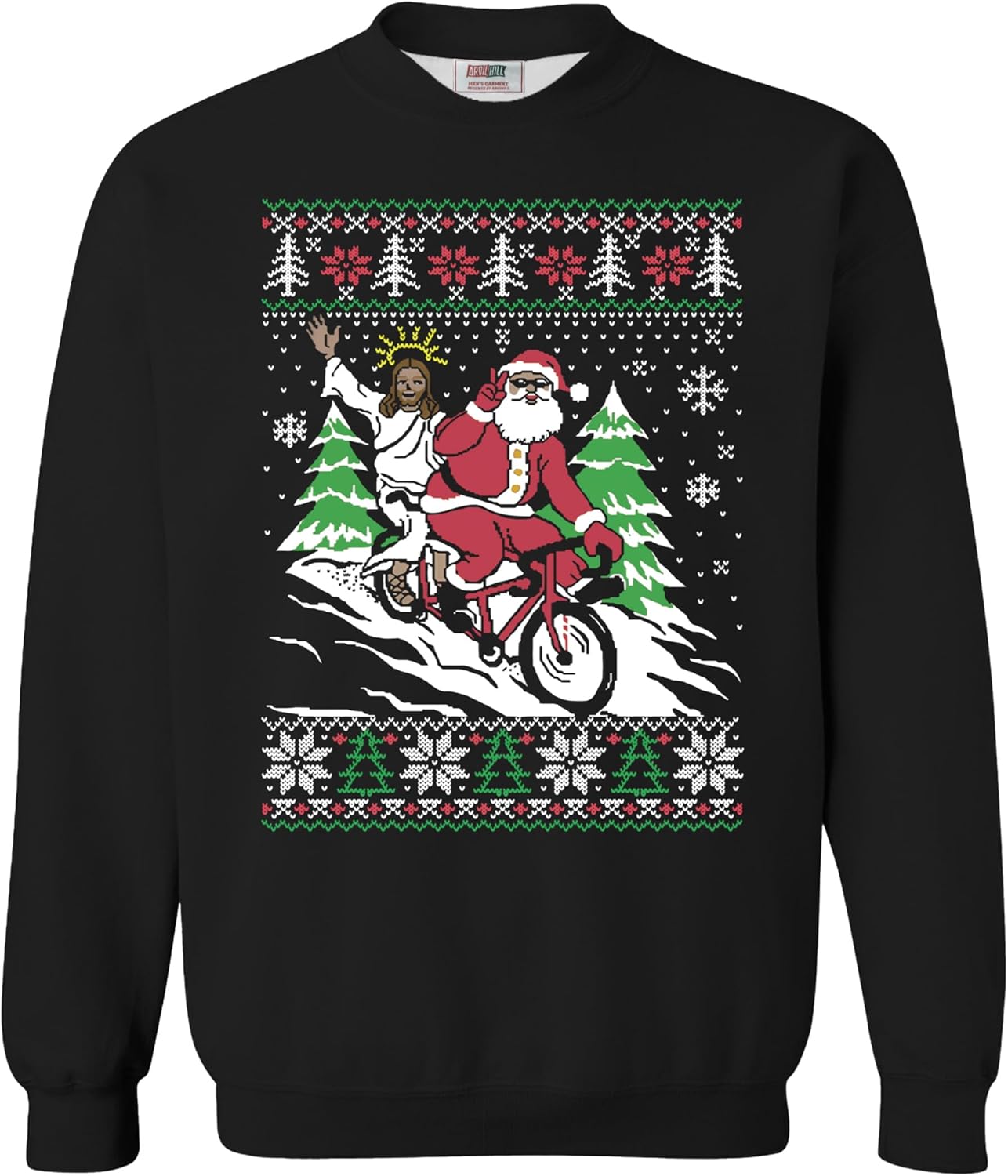 Funny Christmas Sweatshirt for Men - Fleece-Lined Pullover