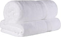 Egyptian Cotton Pile Bath Sheet Set of 2, White - Plush Heavyweight