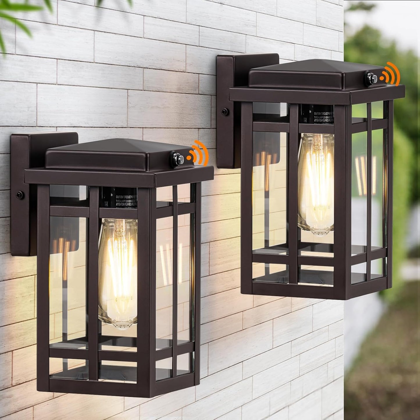 Dusk to Dawn Outdoor Wall Light 2 Packs for Modern Homes