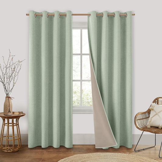 Sage Green Blackout Curtains for Total Darkness and Style