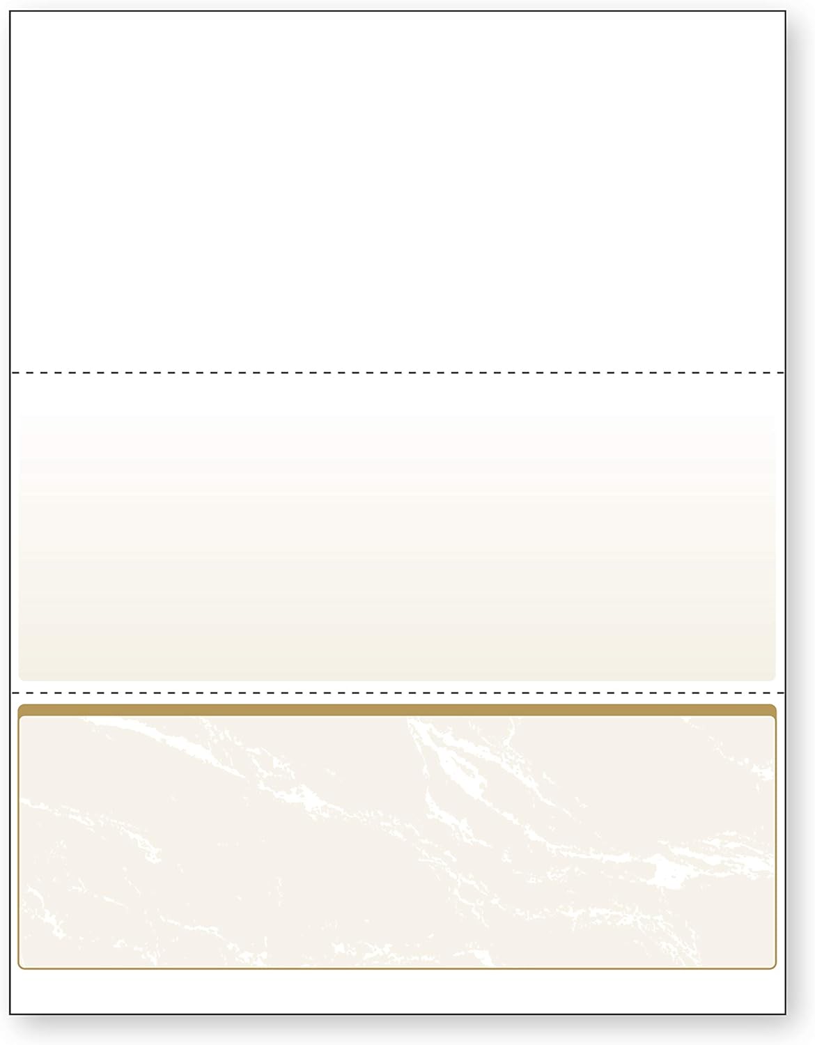 DocuGard High Security Check Paper with Gold Marble Design
